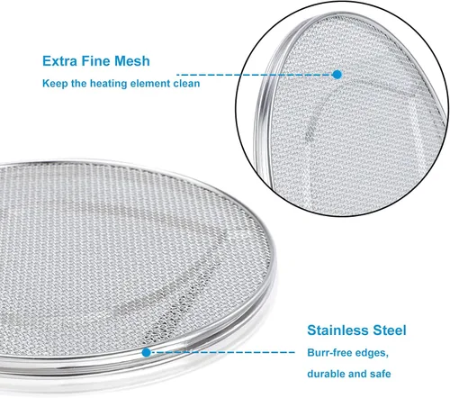 Vista 4 de Protector de salpicaduras de repuesto para freidora de aire Ninja Foodi FG551 Stainless Steel Splatter Screen Accessories for Ninja Foodi Smart XL