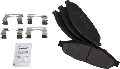 Vista 6 de TRQ Kit de pastillas de freno de disco delantero y rotor con productos químicos compatibles con Pacifica 04-08