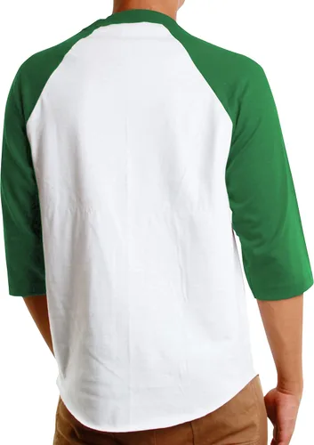 Vista 3 de Hat and Beyond Camisetas de béisbol raglán para hombre, manga 34, casual, de algodón, S-3XL, 1KSA0001