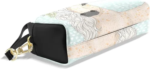 Vista 4 de Estuche para lápices de caballo de flores para niños, estudiantes, papelería, estuche para lápices, bolsa para niños y niñas, organizador