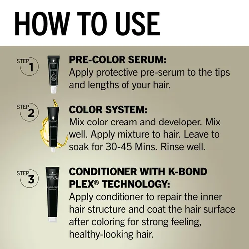 Vista 74 de Schwarzkopf Keratin - Tinte para el cabello rubio, 7.0 rubio ceniza oscuro, coloración permanente de calidad profesional, sistema de refuerzo