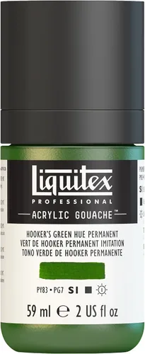 Vista 52 de Liquitex - Gouache acrílico profesional, botella de 2 onzas (59 ml), verde aguamarina brillante