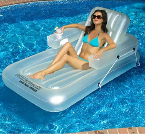 Vista 2 de Swimline Tumbona ajustable Kickback para 1