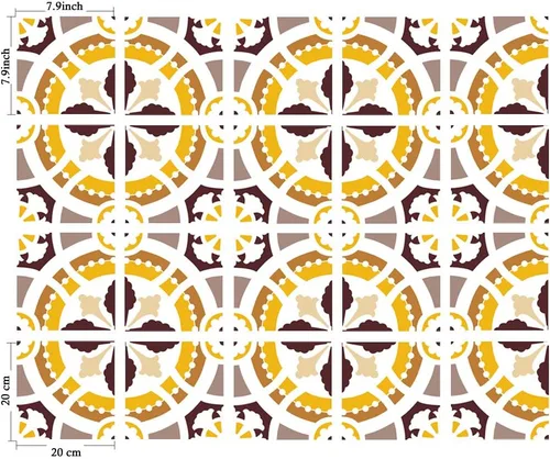 Vista 33 de Azulejos Adhesivos Despegar y Pegar Estilo Azulejo Español Portugués para Salpicadero Juego de 20 piezas (3.9_B)