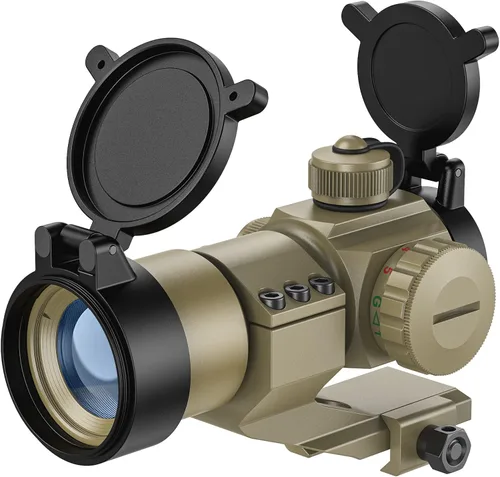 Vista 10 de CVLIFE Mira refleja de alcance de punto verde rojo para montaje en voladizo de 0.787 in 4moa Red/Green Dot Reflex Optic With 20mm Cantilever