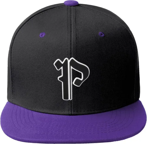 Vista 232 de Daxton Gorra clásica con visera de billete plano con letras del alfabeto inglés antiguo de la A a la Z