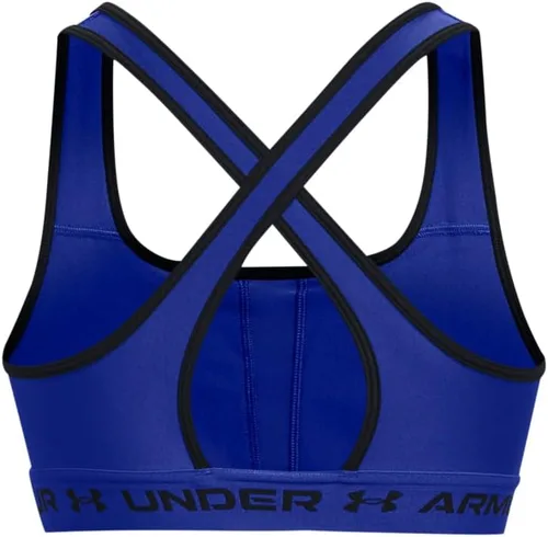 Vista 7 de Under Armour - Sujetador deportivo de medio impacto, con espalda cruzada, para mujer