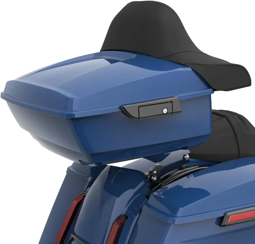 Vista 78 de Moto Onfire King Tour - Maletero con almohadilla de respaldo para Harley Touring 1997+ (Barracuda Silver)