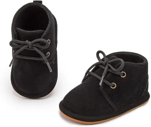 Vista 5 de Meckior Botar para aprender a caminar unisex para niños y niñas recién nacidos terciopelo suela de goma zapatos antideslizantes