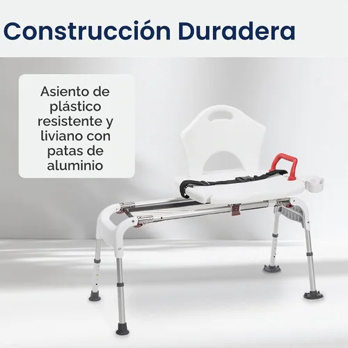 Vista 7 de Banco plegable de Drive Medical, universal y deslizante.