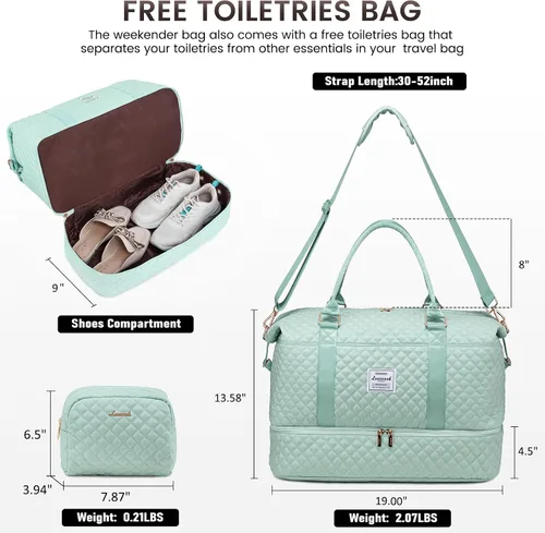 Vista 2 de Bolsa de viaje acolchada Weekender Bag para mujer