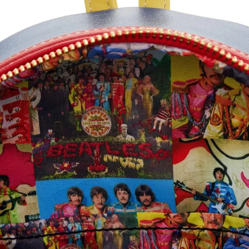 Vista 5 de Loungefly The Beatles SGT Peppers - Bolso de hombro con doble correa para mujer Multi talla única Mini mochila