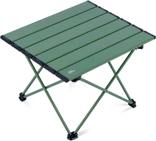 Vista 36 de iClimb - Mesa de camping ultraligera y compacta plegable con bolsa de transporte (color negro - L)