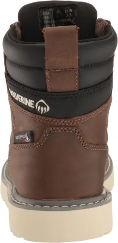 Vista 3 de Wolverine Botas de construcción impermeables de cuña comercial de 6 pulgadas para hombre