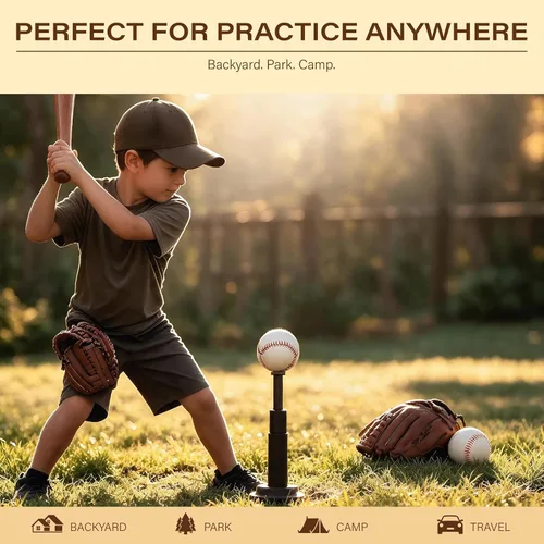 Vista 4 de Wooden Baseball bat, Solid Wood Baseball Bats for Youth Adult Training 17"-15oz