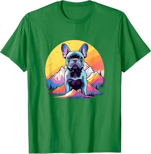 Vista 39 de French Bulldog Dog Men Women Kids T-Shirt Asphalt Grey