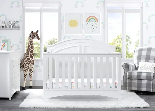 Vista 15 de Delta Children Perry, cuna convertible 6 en 1, con certificado Greenguard Gold, color blanco Bianca