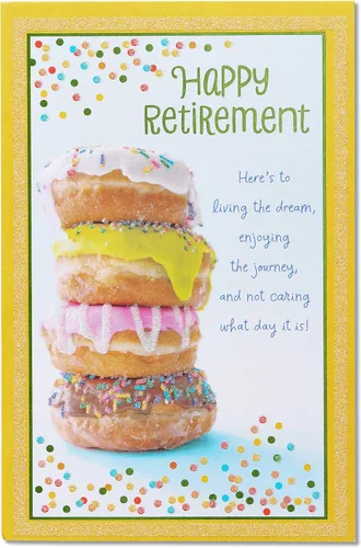 Vista 5 de American Greetings - Tarjeta de jubilación (Doughnuts, Sweet Life)