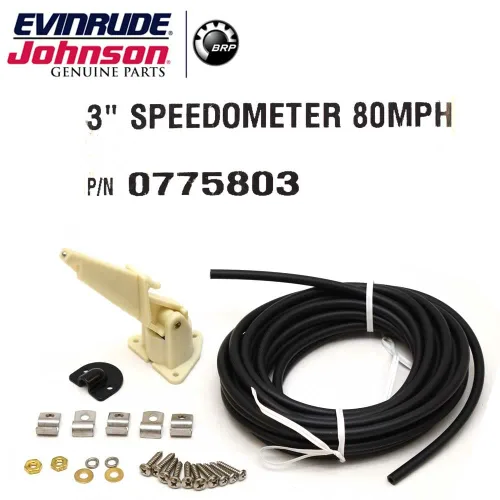 Vista 3 de Evinrude Johnson - Medidor de velocímetro para barco 0775803 BRP 80 MPH