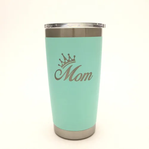 Vista 2 de Yeti Rambler - Vaso de acero inoxidable grabado personalizado con nombre de tiara de princesa, no es una calcomanía