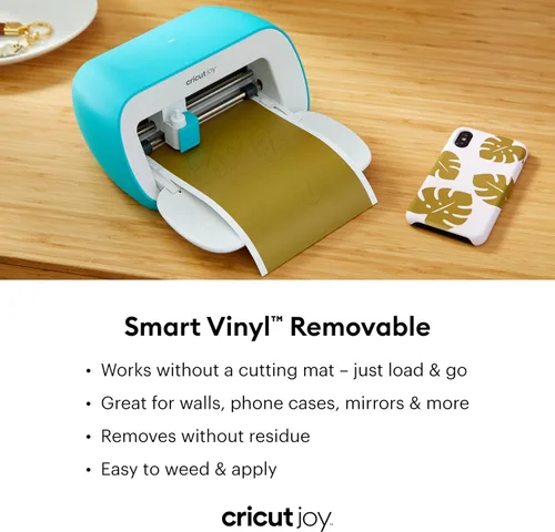 Vista 2 de Cricut Joy - Vinilo desmontable - 5.5" x 12" (5), rollo adhesivo negro