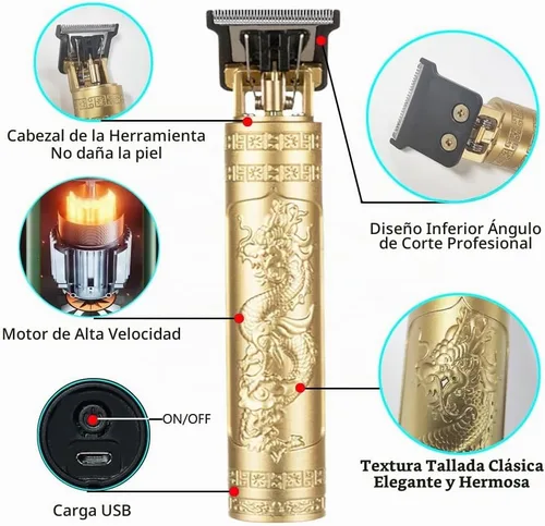 Vista 3 de Cortapelos para hombres, cortadora de pelo inalámbrica, cortapelos con 10 piezas Earpick