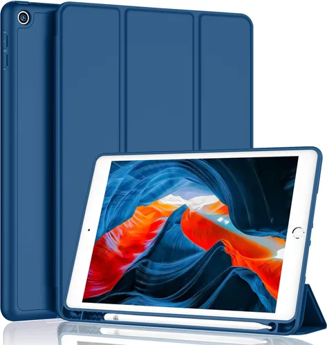 Vista 26 de iMieet - Funda para iPad de 9ª generación 2021/iPad de 8ª generación 2020 de 10.2 pulgadas con soporte para lápices, funda para iPad de 7ª