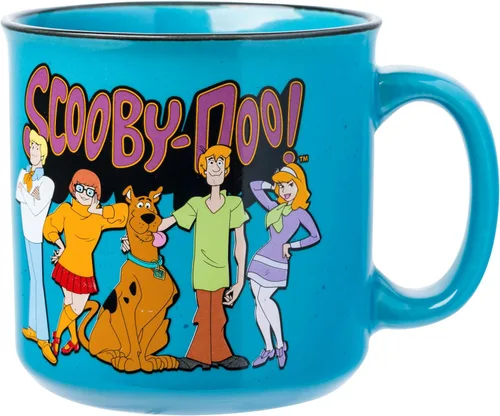 Vista 25 de Silver Buffalo - Taza de cerámica de campamento de A Goofy Movie de Disney, diseño retro con Goofy, Max Goof, Roxanne y Bobby Zimmeruski, 20 onzas