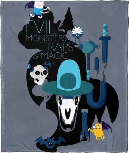 Vista 36 de Northwest Adventure Time - Manta de seda táctil, 50 x 60 pulgadas, Adventure Comic