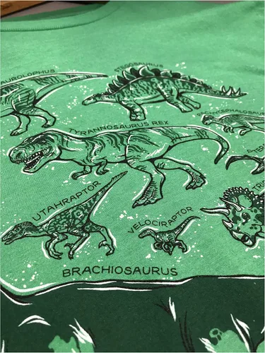 Vista 5 de Dinosaur Species Camiseta con cuello en V para fiesta de cumpleaños de Dino Mom para mujer