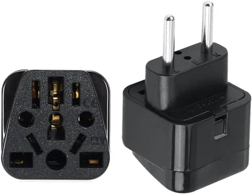 Vista 22 de Toptekits - Paquete de 2 adaptadores universales de enchufe de viaje, tipo B de EE. UU., convertidor de enchufe internacional a Estados Unidos Blanco