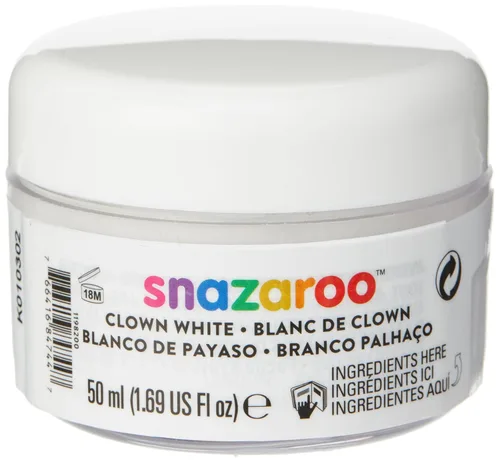 Vista 8 de Snazaroo pintura facial para payaso, color blando, 50 ml