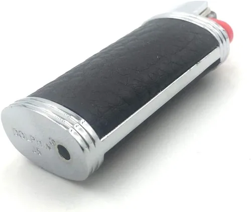 Vista 5 de Funda de cuero de metal para encendedor BIC Mini J5