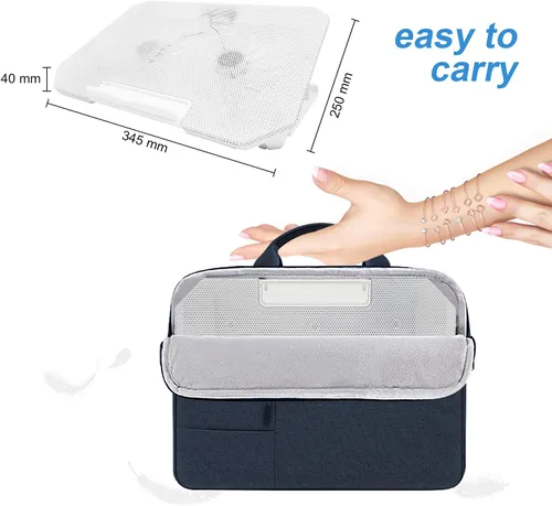 Vista 5 de Almohadilla de enfriamiento para laptop, soporte enfriador para laptop, almohadilla de enfriamiento para portátiles de juegos de 11 a 15.6 pulgadas