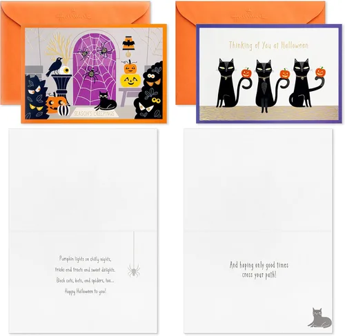 Vista 6 de Hallmark Surtido de tarjetas de Halloween, Boo to You (36 tarjetas con sobres)