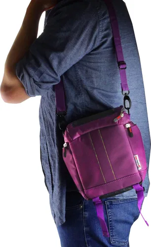 Vista 4 de Navitech Funda de viaje para cámara morada, compatible con Nikon Coolpix P900