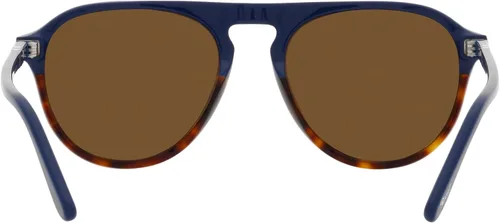 Vista 4 de Persol PO3302S Pilot - Gafas de sol para hombre, VerdeHavana ChiaraNegro Polarizado