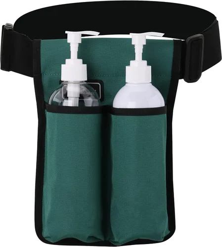Vista 8 de Funda para botella de masaje, paquete de 2 botellas de aceite de masaje ajustables (verde, 1 botella)