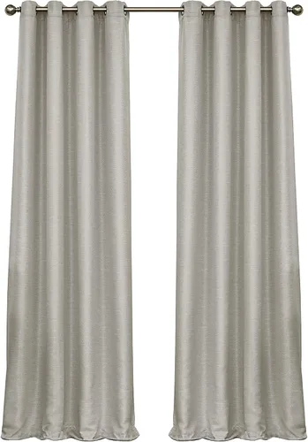 Vista 8 de Eclipse Luxor - Panel individual de cortinas de oscurecimiento con aislamiento térmico y ojales en la parte superior, para sala de estar, 52 x 108