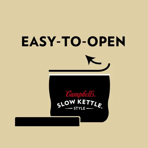 Vista 5 de Campbell's Slow Kettle Style Tomato & Sweet Basil Bisque, cuenco para microondas de 15.5 onzas (paquete de 8)