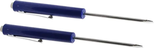 Vista 4 de Mini Destornillador de Bolsillo Azul Destornillador Portátil Ranurado con Puntas Ranuradas Magnéticas Fuertes 2 Piezas