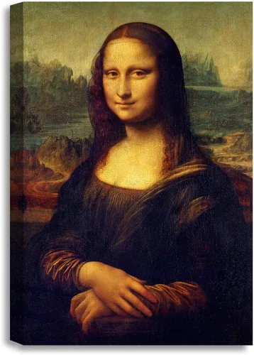Vista 20 de DECORARTS - Leonardo Da Vinci Mona Lisa - Arte enmarcado con marco de bronce antiguo, impresión giclée, retrato renacentista fabricado en Estados