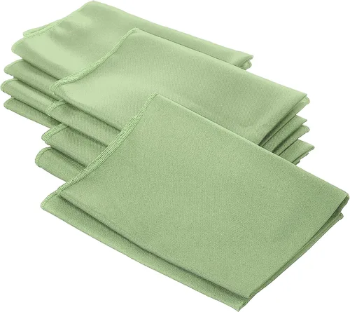 Vista 99 de LA Linen Paquete de 10 servilletas de popelina de poli, servilletas de tela suave, servilletas lavables y reutilizables, servilletas de mesa