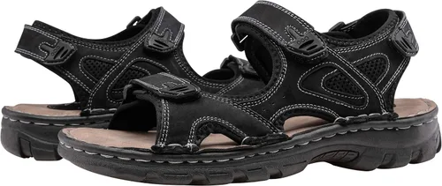 Vista 6 de Jousen Men's Sandals Leather Open Toe Beach Sandal Outdoor Summer Sport Sandals