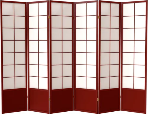 Vista 12 de Red Lantern Pantalla Zen Shoji de 5.9 ft de altura - Miel - 5 paneles