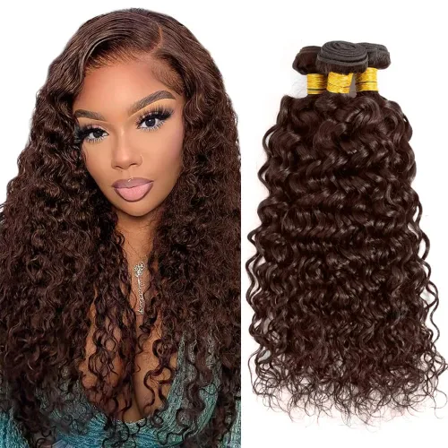 Vista 42 de Color 30 paquetes de cabello humano marrón onda del cuerpo paquetes 8 10 12 pulgadas brasileño virgen Remy extensiones de cabello humano doble trama