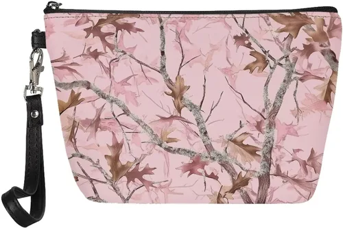 Vista 30 de Howilath Novedad Impreso Elegante Bolso Cosmético De Las Mujeres, Perros Animales Perezoso Diseño Floral Niña Trapezoide Cosméticos Bolsa De