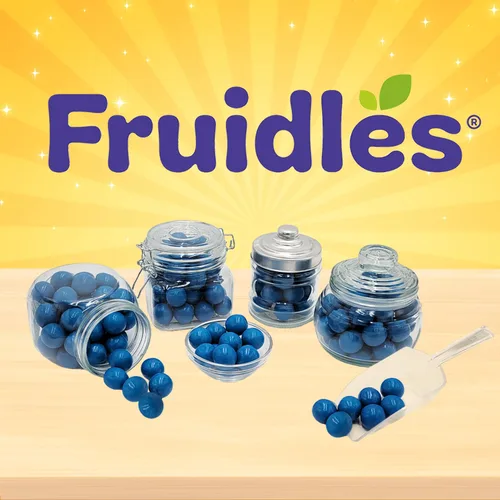 Vista 8 de Fruidles Bolas de goma de mascar con sabor a batido de arándanos, golosinas para bufé de dulces, recambios de tamaño de máquina, certificado Kosher