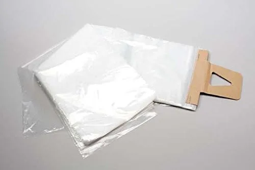 Vista 4 de ClearBags Bolsas de periódico LDPE, 7.5 x 21 pulgadas, transparentes, paquete de 1000 bolsas de plástico de polietileno para periódicos, fundas