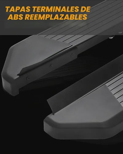 Vista 5 de Estribos para Jeep Grand Cherokee 2022-2026 de 2 filas SWB (excepto 4xe) Negros, de aluminio, pasos laterales